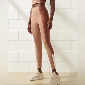 Abercrombie & Fitch YPB SculptLUX Leggings Size XS Short Curve Tan Brown New